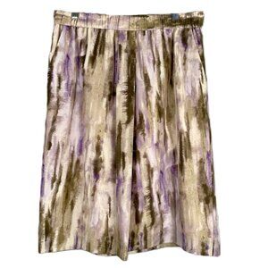 CHICO'S Water Color Print Skirt - Size 1 (M)